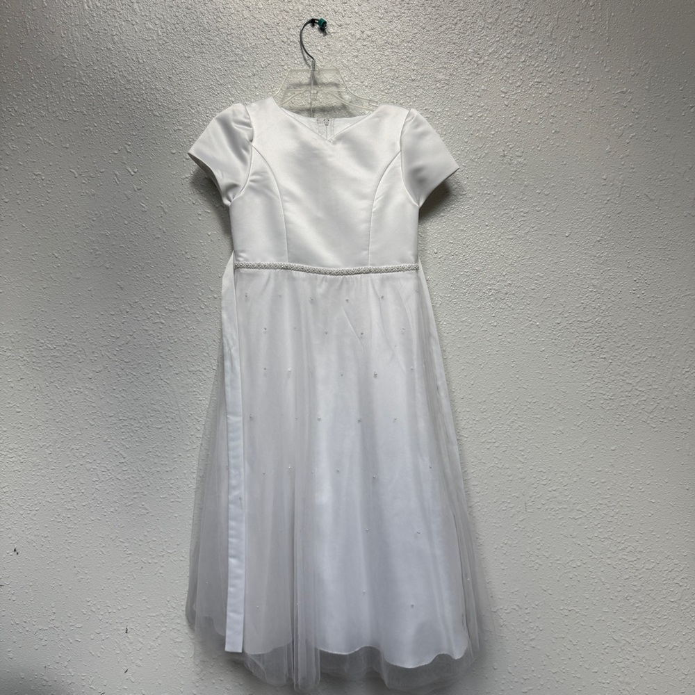 First communion dress with vail - size 10